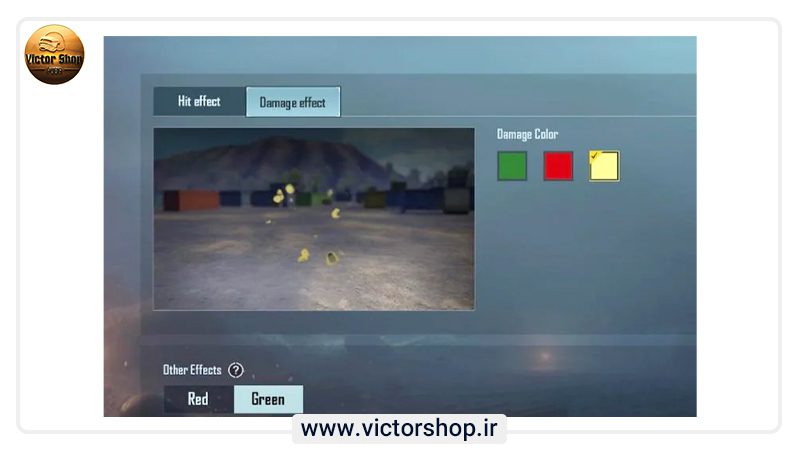 Damage Effect در بازی پابجی